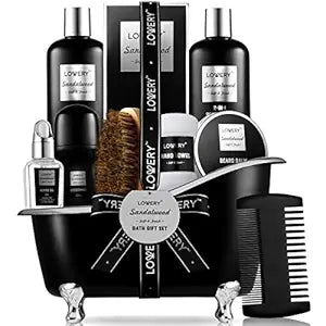Lovery Men's Sandalwood Bath Set-10pc set