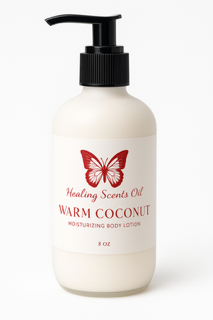 Warm Coconut Body Lotion By Healing Scents Oil